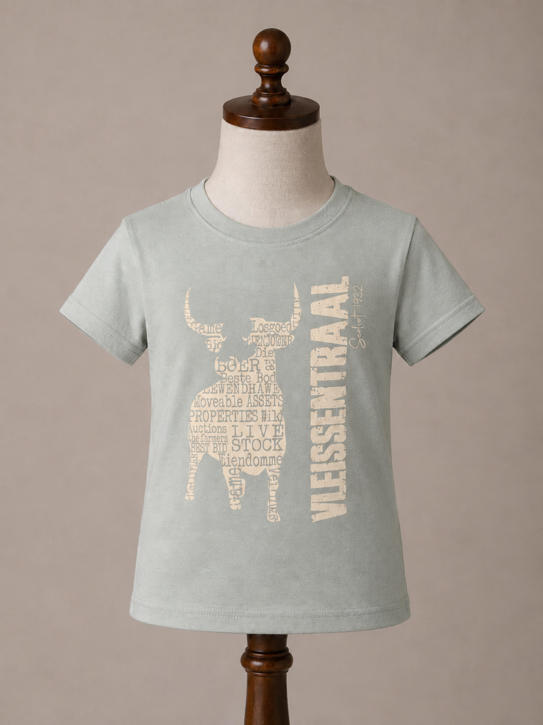 Woordbul Kids’ T-Shirt (beige print)